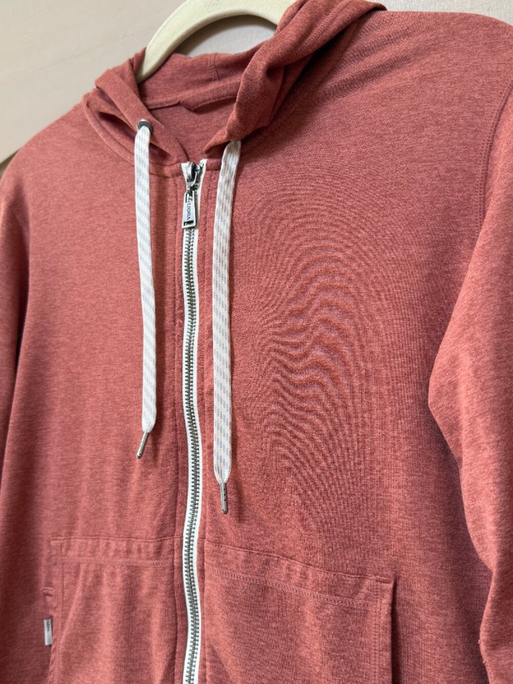 Vuori Rust Heather Full-Zip Hoodie Size Small - Picture 2 of 5